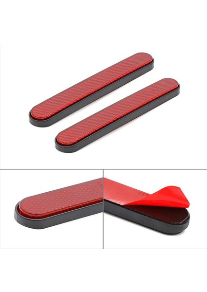 4x Motosiklet Ön Çatal Reflektör Sticker Alt Bacaklar Softail Sportster Için Güvenlik Uyarısı 883 1200 Fatboy Kırmızı (Yurt Dışından) indirimleri