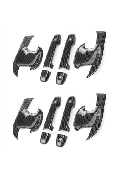 8x Otomatik Araba Ön Kapı Tutucu Kase Kapak Toyota Için Koruyucu Döşeme Karbon Fiber Çıkartmalar Chr C-Hr 2016-2020 Aksesuarlar (Yurt Dışından)