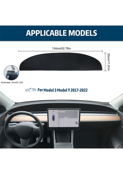 Merkez Konsol Güneş Koruma Ped Gösterim Paneli Işık Durumsal Ped Tesla Model 3 Için Güneşlik ve Güneş Koruma (Yurt Dışından) fiyatları