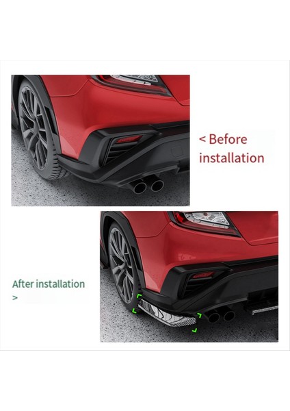 Tampon Spoiler Arka Tampon Arka Köşe Nokta Subaru Wrx Stı Vb 2022+ Karbon Fiber Renk Için Dış Trim (Yurt Dışından) fırsatları