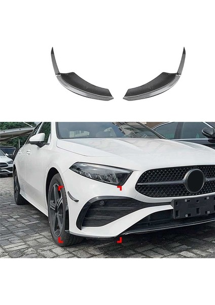 Mercedes-Benz A-Serisi W177 2023 A180 A200 Ön Tampon Dudak Açısı Difüzör Spitter Spoiler Koruyucu B (Yurt Dışından) modelleri