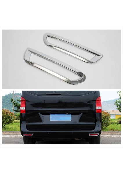 Mercedes-Benz Vito (W447) V-Serisi 2017-2020 Abs Krom Krom Arka Reflektör Sis Işık Lambası Kapağı Trim Çerçeve Çerçevesi Stil (Yurt Dışından) fiyatları