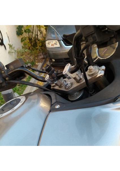 Motosiklet Gi Yükselticileri Montaj Uzantısı Honda CBF1000 CBF600 CB1000R NC700S NC750S NC750 (Gümüş) (Yurt Dışından) indirimleri