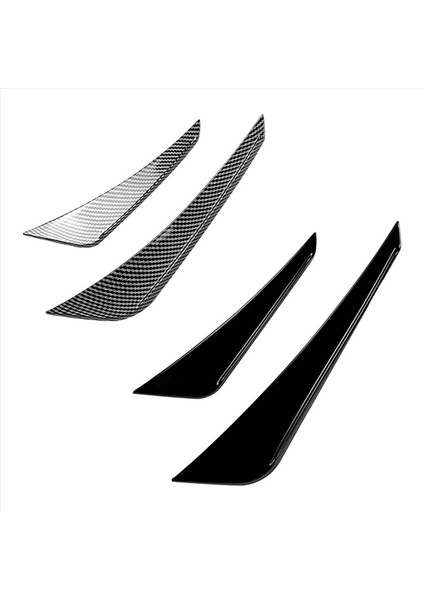 Araba Ön Tampon Dış Yan Ayırıcı Spoyler Bmw 1 Serisi F20 F21 M Sport 2015-2019 Parlak Siyah (Yurt Dışından) fırsatları