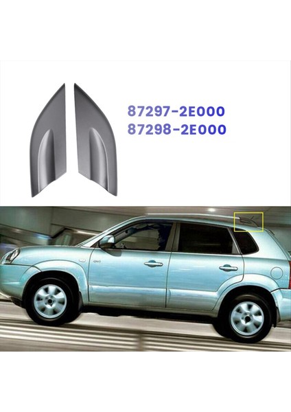 1paır Araç Arka Çatı Bagaj Rafı Kapak 87297-2E000 87298-2E000 Hyundai Tucson 2005-2009 Bagaj Raf Trim Kapakları (Yurt Dışından) fırsatları