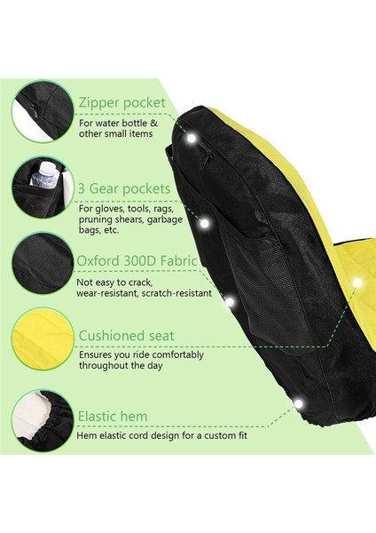 LP92334 Yükseltme Büyük Koltuk Kapağı Binicilik Biçme Mükerçası Yastıklı Koltuk John Deere Mower &amp Gator Için 18 Inç Liğe Kadar Rahat (Yurt Dışından)