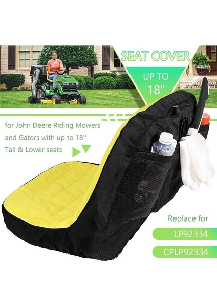 LP92334 Yükseltme Büyük Koltuk Kapağı Binicilik Biçme Mükerçası Yastıklı Koltuk John Deere Mower &amp Gator Için 18 Inç Liğe Kadar Rahat (Yurt Dışından) fırsatları