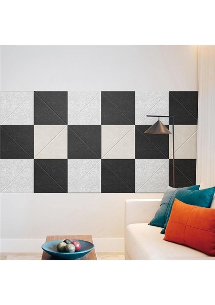 12 Paket Akustik Panel 12 x 12 Inç Dekoratif Ses Yalıtımı Paneller Duvar ve Tavan Akustik Paneller Gümüş Gri (Yurt Dışından) fırsatları