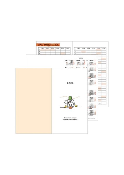 S19-MIDORI Pocket Diary B6 Slim 2026 Aylik Planlayici modelleri