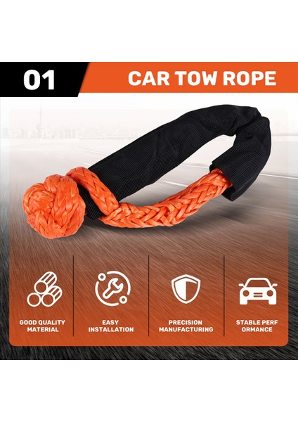 1/2 Inç x 22 Inç Araç Yumuşak Talk Halat Halat Kapalı Yol Vinç Kasnak Kablo Kancası Off-Road Recovery Atv Utv Için (Yurt Dışından) fırsatları