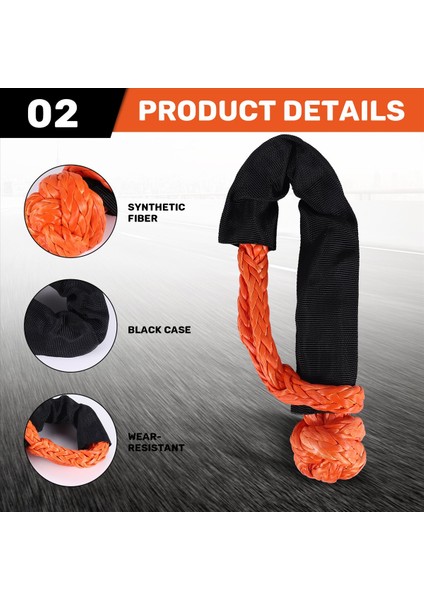 1/2 Inç x 22 Inç Araç Yumuşak Talk Halat Halat Kapalı Yol Vinç Kasnak Kablo Kancası Off-Road Recovery Atv Utv Için (Yurt Dışından) indirimleri