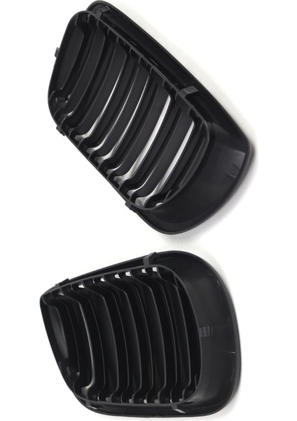 Parlak Siyah M4 Stil Çift Çizgi Ön Böbrek Izgarası Bmw 3 Serisi E46 4 Door 2002-2005 51132158542 51132158543 (Yurt Dışından) modelleri