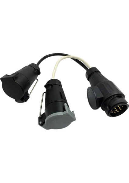 Trailer Uzatma Adaptörü 13 Pimli Ila 7 Pimli N ve S Uzatma Kablosu Adaptör Römork Fişi Kapak (Yurt Dışından)