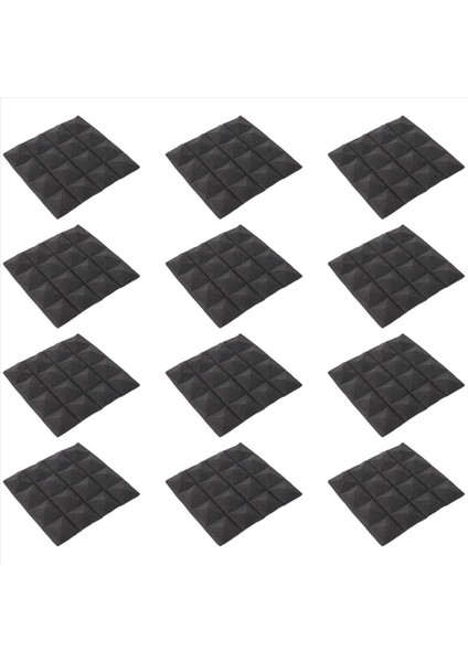 4x Kömür Akustik Köpük Karolar Ses Yalıtımı Köpük Panelleri Stüdyo Ses Dolgusu 2 x 10 x 10 Inç (Siyah) (Yurt Dışından) indirimleri