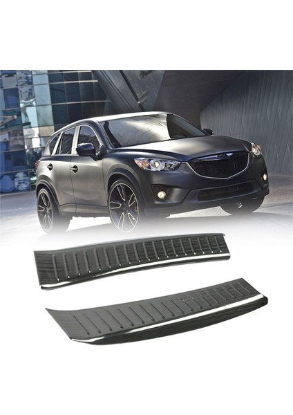 Paslanmaz Çelik Arka Tampon Koruyucu Eşik Bagaj Plaka Trim Mazda Cx-5 Cx5 Cx 5 2020 (Yurt Dışından) indirimleri
