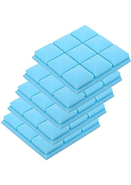 Akustik Köpük Paneller 5 Paket 30X30X5CM Stüdyosu Fayans Ses Panelleri Ses Kanıtı Köpük Paneller Mavi (Yurt Dışından)