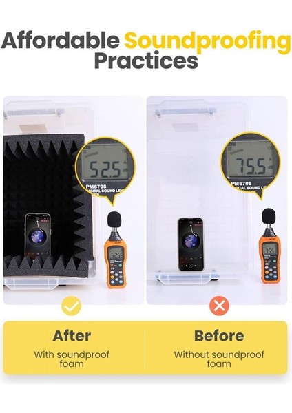 24PCS Kendinden Yapışkanlı Ses Geçirmez Köpük Paneller 2X12X12IN Hızlı Genişletme Akustik Paneller Piramit Tasarım Ses Geçirmez Duvar Panelleri (Yurt Dışından) fırsatları