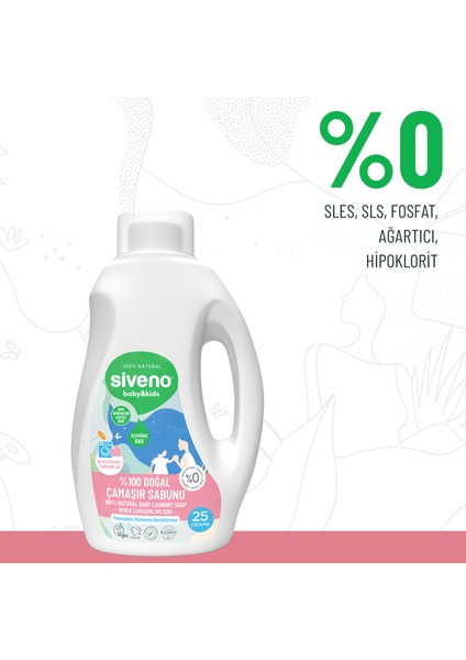 %100 Doğal Bebek Çamaşır Sabunu Kendinden Yumuşatıcılı Bitkisel Deterjan Konsantre 750 ml X2 Adet fırsatları