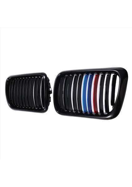 Araba Parlak Siyah Ön Başlıklı Böbrek Izgara Mesh Sport Racing Izgaraları Bmw For-Bmw E36 M3 3 Serisi 1997-1999 M-Color (Yurt Dışından) fırsatları