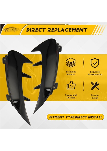 Araba Arka Tampon Ayırıcı Spoiler Arka Sis Lambası Spoiler Kapak Trim Mercedes-Benz A-Serisi W177 2019+ Tepe Stili (Yurt Dışından) indirimleri