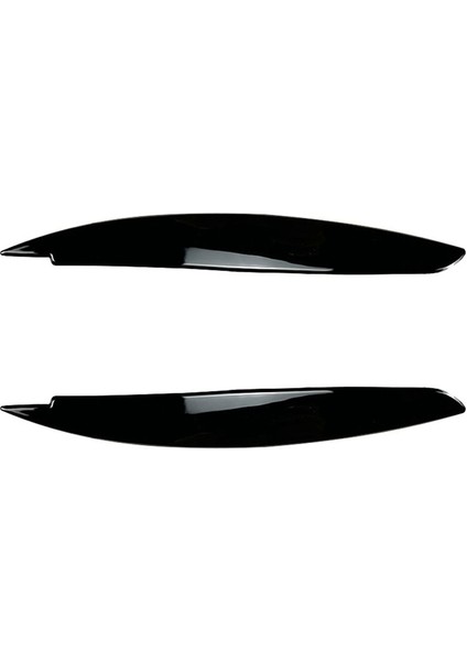 Araba Parlatıcı Siyah Far Lambası Kaşları Bmw 1 Serisi E81 E82 E87 E88 2008-2013 Araba Göz Kapakları Kapakları (Yurt Dışından)