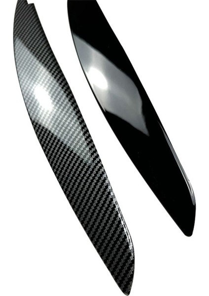 Araba Parlatıcı Siyah Far Lambası Kaşları Bmw 1 Serisi E81 E82 E87 E88 2008-2013 Araba Göz Kapakları Kapakları (Yurt Dışından) fırsatları