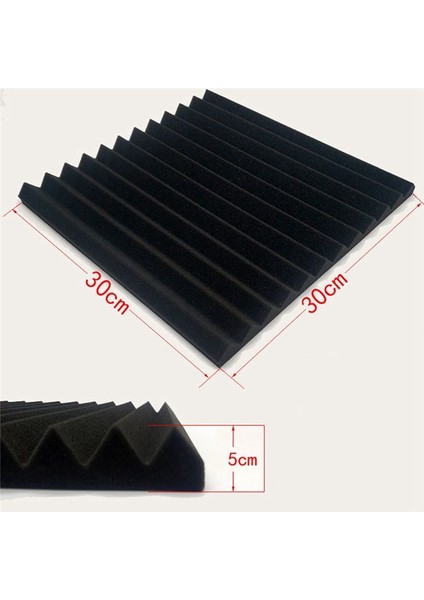 Akustik Köpük Paneller 12 Pcs Ses Geçirmez Duvar Panelleri 30X30X5CM Yoğunluklu Ses Emici Panel Duvarlar Mavisi (Yurt Dışından) fiyatları