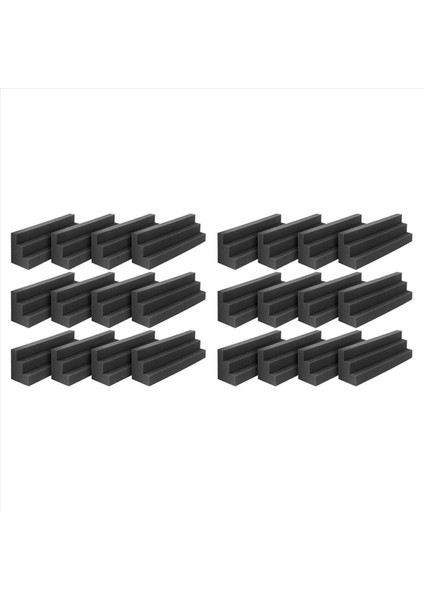 24PCS Akustik Paneller Bas Tuzağı Köşe Stüdyo Köpük Ses Yalıtım Pad Duvar Paneli Köşe Blok Stüdyo Veya Tiyatro (Yurt Dışından)