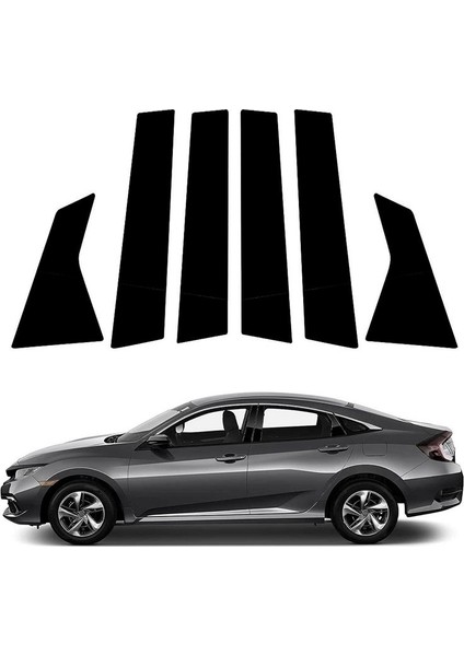 Araba Sütun Destekleri Kapı Pencere Trim Anti Scratch Stickers Kapı Sütü Pullama Kapak Seti (Yurt Dışından) fırsatları
