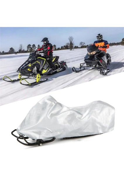Snowmobile Kapağı Su Geçirmez Toz Izlenebilir Kızak Kapağı Anti-Üvey Kış Motosikleti Açık Gümüş 145X51X48CM (Yurt Dışından) fiyatları
