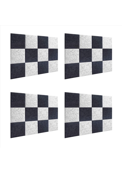 48 Pcs Akustik Köpük Paneller Ses Yalıtımı Paneli Eğimli Kenar Ses Panelleri Ev ve Ofislerde Kullanılan Akustik Duvar (Yurt Dışından)