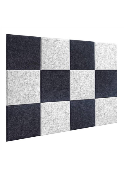 48 Pcs Akustik Köpük Paneller Ses Yalıtımı Paneli Eğimli Kenar Ses Panelleri Ev ve Ofislerde Kullanılan Akustik Duvar (Yurt Dışından) fiyatları