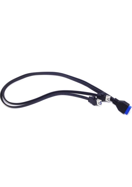 0,5 M Çift 2 Portlu USB 3.0 Ön Panel Uzatma Kablosu A Tipi Dişi - 20 Pin Kutu Başlığı Dişi Yuvası Adaptör Kablosu (Yurt Dışından) modelleri