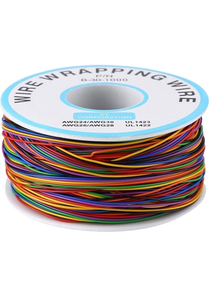 Kalay Kaplı Bakır Tel, 8 Telli P/n B-30-1000 250M 30AWG Kalaylı Bakır (Yurt Dışından)