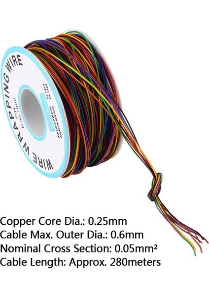 Kalay Kaplı Bakır Tel, 8 Telli P/n B-30-1000 250M 30AWG Kalaylı Bakır (Yurt Dışından) fiyatları