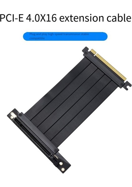 Pcıe 4.0 X16 Uzatma Kablosu 300 mm 90° Pcıe Konnektörü (Yurt Dışından) fiyatları