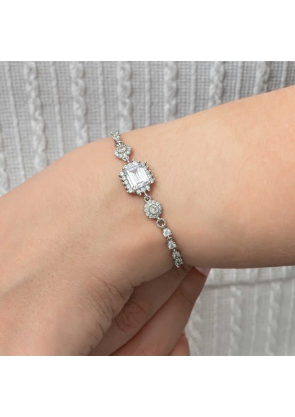 925 Ayar Gümüş Baget Su Yolu Kadın Bileklik T8770 (972972) fiyatları