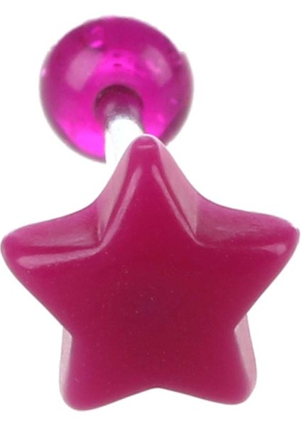 30 Çok Renkli Akrilik Yıldız Dil Çubuğu Halkası Halter Vücut Piercing (Yurt Dışından) modelleri