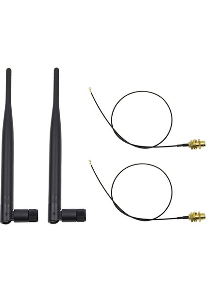 4 x 6dbi 2,4 Ghz 5 Ghz Çift Bantlı Wifi Rp-Sma Anten + 4 x 35 cm (Yurt Dışından) indirimleri