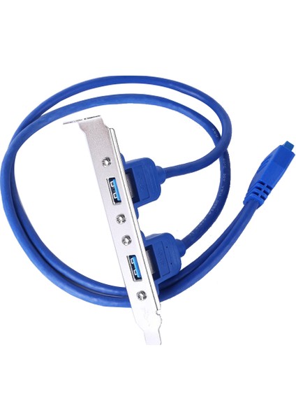20 Pin - Çift Usb3.0 Baffle Uzatma Kablosu Yüksek Hızlı USB 3.0 Kablosu (Yurt Dışından)