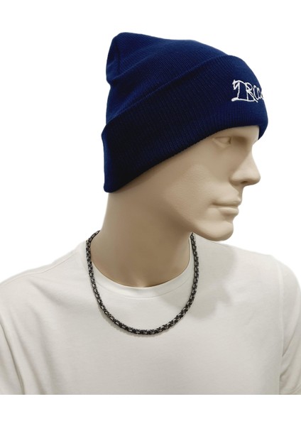 JTAW25BRE1657 Micro Örme Yazılı Lacivert %100 Akrilik Janti Bere fiyatları