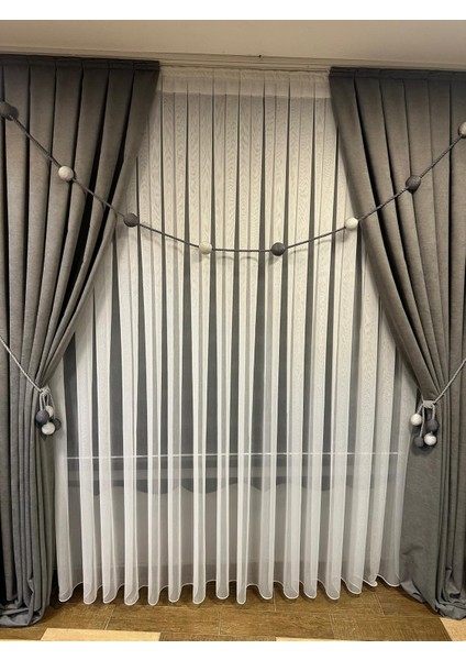 Sahara Home, Perde Takımı, Tül ve Fon Perde, Aksesuar Hediyesidir