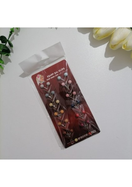 Eşarp Şal Klips 12 Li 1 Paket MS142