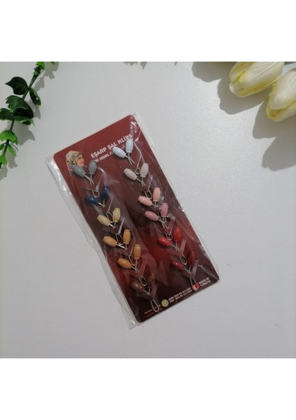 Eşarp Şal Klips 12 Li 1 Paket MS141