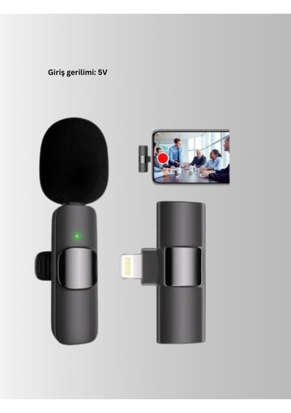iPhone Uyumlu Çift Mikrofonlu Kablosuz Yaka Seti Profesyonel Ses - MK001R-4ODFG2 indirimleri