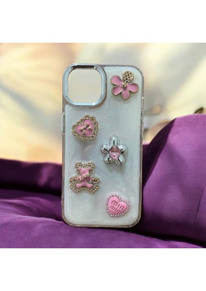 Apple Iphone 11 Uyumlu Gümüş Taşlı Sert Kapak Kılıf . fiyatları