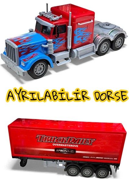 Uzaktan Kumandalı Full Fonksiyonlu 62 cm Işıklı Tır - LED Işıklı Ayrılabilir Dorse Açılır Kapılı Tır modelleri