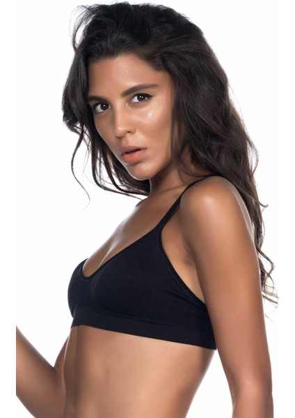 Siyah Mı Emay 4020 Pedli Ince Askılı Büstiyer fiyatları