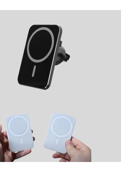 Magsafe Araç Telefon Tutucu 15W Hızlı Şarj Type-C Girişli indirimleri