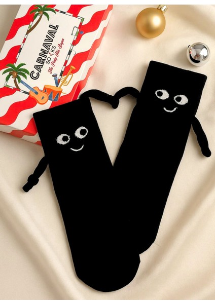 Kadın – Erkek Mıknatıslı Elele Tutuşan Çorap (1 Adet) – Halay Çeken Kanka Çorabı – Sevimli Yüz Tasarım fiyatları